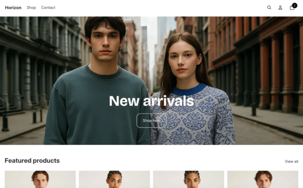 Horizon shopify theme